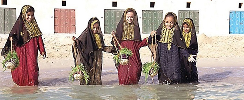 Children in traditional dress