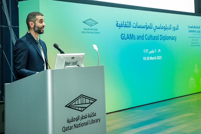 Mr. Ahmad Naddaf ,  Information Services Librarian at QNL, MC and introduction