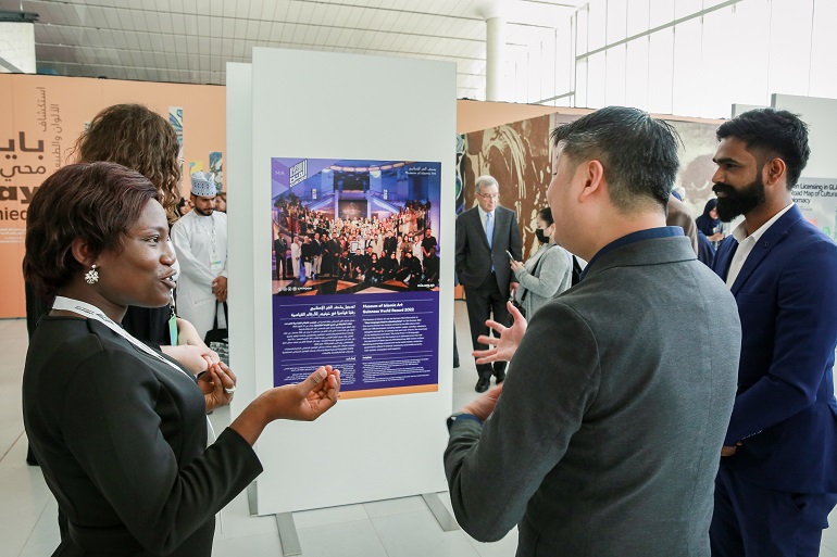 Participants interacting during the posters session