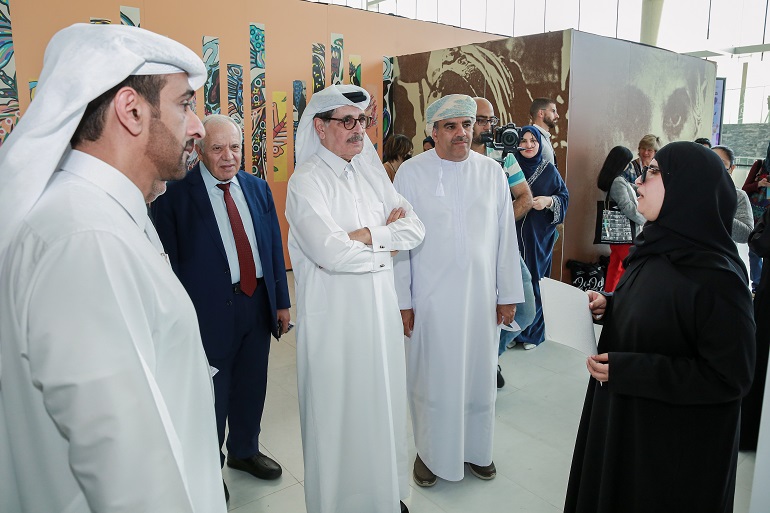 Dr. Al Kawari visiting poster presentations